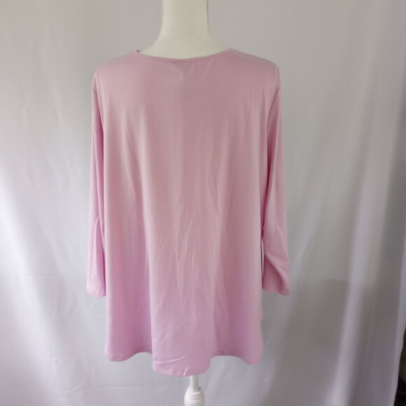 Ruby Rd. Woman Pink Pull Over Blouse - Picture 2 of 10